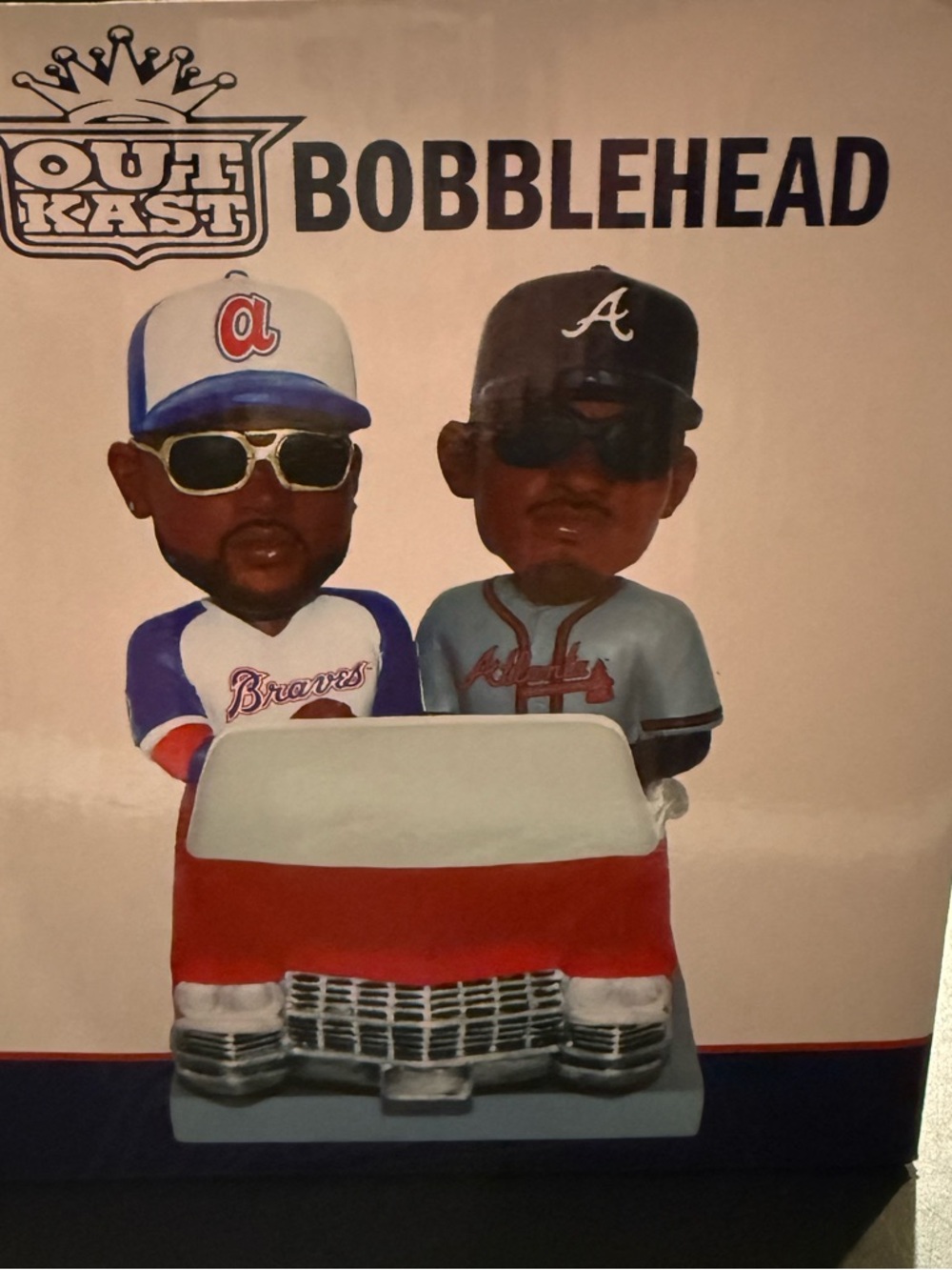 OutKast Braves Bobblehead - Red, White & Blue Collectible
